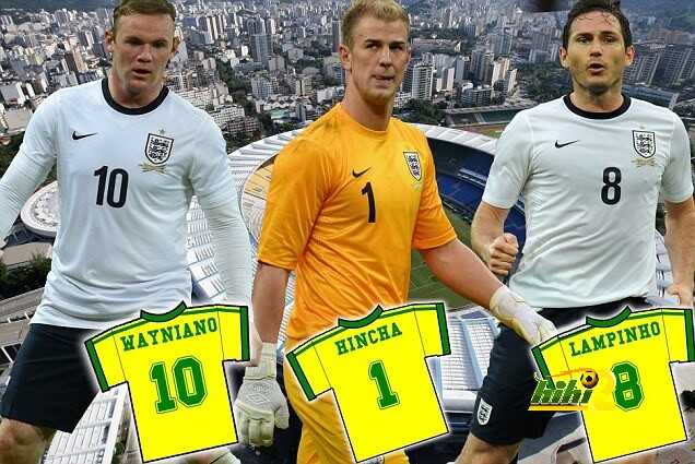 صور : شاهد اسماء نجوم منتخب انجلترا مع المنتخب البرازيلي - هاي كورة