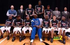 Michael Jordan Meets Members of The 2003 Jordan Capital Classic Teams