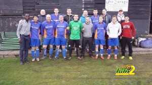 Post match picture of our winning team Tunstall Town