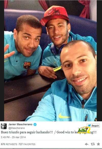 mascherano tweet