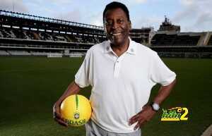 Pele At Stadium Vila Belmiro