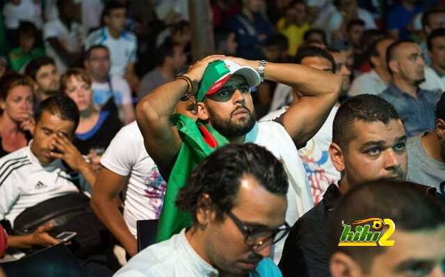 Algeria football fans watch the 2014 FIF