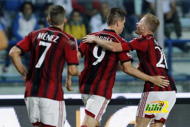 AC Milan's Torres celebrates after scoring against Empoli during their Italian Serie A soccer match in Empoli