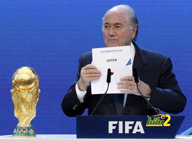 FIFA President Sepp Blatter announces Qatar as the host nation for the FIFA World Cup 2022  in Zurich