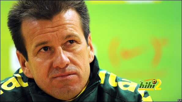 Brazil coach Dunga speaks during a press conference after the training session at the Emirates Stadium, London. PRESS ASSOCIATION Photo. Picture date: Monday March 1, 2010. Ireland face Brazil at the Emirates Stadium tomorrow night. See PA story SOCCER Brazil. Photo credit should read: Anthony Devlin/PA Wire.