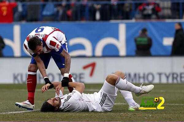 إصابة خضيرة فى مباراة أتلتيكو مدريد