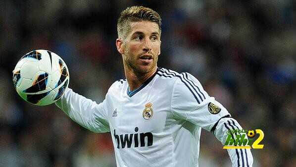 MADRID, SPAIN - SEPTEMBER 30: Sergio Ramos of Real Madrid CF holds the ball during the La Liga match between Real Madrid CF and RC Deportivo La Coruna at Bernabeu on September 30, 2012 in Madrid, Spain.  (Photo by Gonzalo Arroyo Moreno/Getty Images)