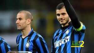 Inter's forward Rodrigo Palacio, left, and Mauro Icardi prior the Italian serie A soccer match between Fc Inter and Chievo Verona at Giuseppe Meazza stadium in Milan, 3 February 2016. ANSA / DANIELE MASCOLO