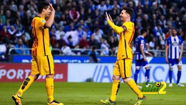 "LA CORUNA, SPAIN - APRIL 20:  Lionel Messi of FC Barcelona celebrates with his team mate Luis Suarez after scoring his team's sixth goal during the La Liga match between RC Deportivo La Coruna and FC Barcelona at Riazor Stadium on April 20, 2016 in La Coruna, Spain.  (Photo by David Ramos/Getty Images)"