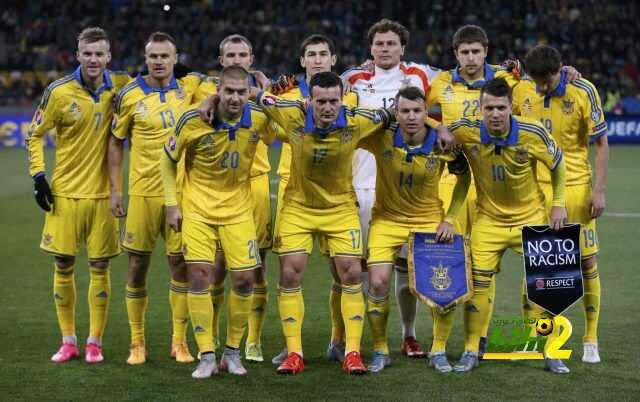 Ukraine's players pose for a picture before their Euro 2016 group C qualifying soccer match against Spain at the Olympic stadium in Kiev, Ukraine, October 12, 2015. REUTERS/Gleb Garanich Picture Supplied by Action Images
