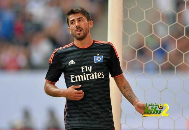 Hamburgs Kerem Demirbay celebrates scoring the 3-1 goal during the Telekom Cup football match for third place Hamburg SV vs Borrusia Moenchengladbach in the norhtern German city of Hamburg on July 27, 2014. AFP PHOTO / CARMEN JASPERSEN        (Photo credit should read CARMEN JASPERSEN/AFP/Getty Images)