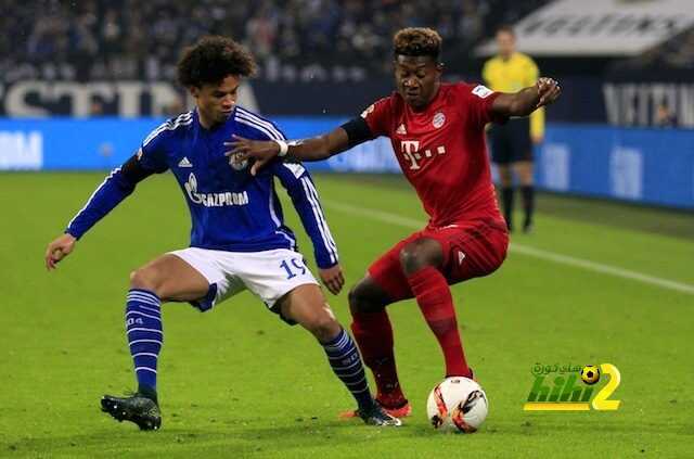 Football Soccer - Schalke 04 v Bayern Munich - German Bundesliga - Veltins-Arena, Gelsenkirchen, Germany - 21/11/15 Bayern Munich's David Alaba (R) in action with Schalke 04's Leroy SaneREUTERS/Ina FassbenderDFL RULES TO LIMIT THE ONLINE USAGE DURING MATCH TIME TO 15 PICTURES PER GAME. IMAGE SEQUENCES TO SIMULATE VIDEO IS NOT ALLOWED AT ANY TIME. FOR FURTHER QUERIES PLEASE CONTACT DFL DIRECTLY AT + 49 69 650050.