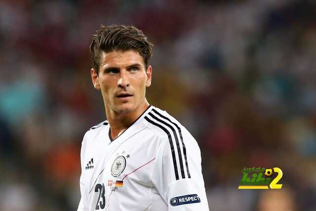 L'VIV, UKRAINE - JUNE 17:  Mario Gomez of Germany looks on  during the UEFA EURO 2012 group B match between Denmark and Germany at Arena Lviv on June 17, 2012 in L'viv, Ukraine.  (Photo by Martin Rose/Getty Images)