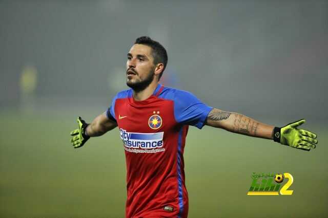 Nicolae Stanciu, de la Steaua,se bucura dupa marcarea unui gol in timpul meciului de fotbal cu echipa FC Botosani din etapa a XVII-a a Ligii I, disputat pe Stadionul Dr. Constantin Radulescu din Cluj-Napoca, duminica, 8 noiembrie 2015. DAN TAUTAN / MEDIAFAX FOTO