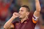 AS Roma's Francesco Totti celebrates after scoring the 3-0 goal during the Italian Serie A soccer match between AS Roma and Chievo Verona at the Olimpico stadium in Rome, Italy, 18 October 2014. ANSA/ETTORE FERRARI