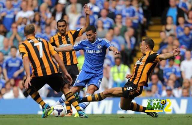Hull City's James Chester (right) and Chelsea's Eden Hazard battle for the ball