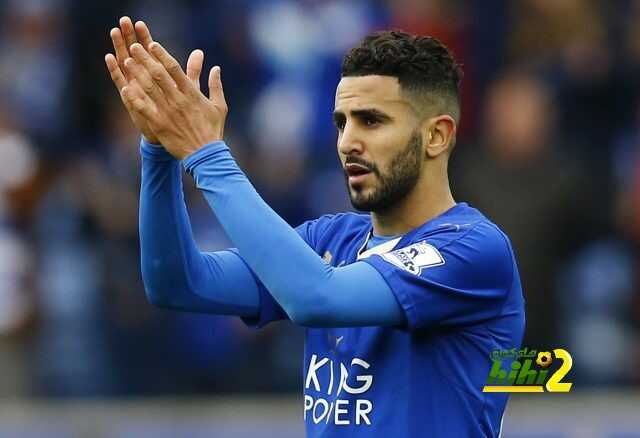 Football Soccer - Leicester City v Swansea City - Barclays Premier League - The King Power Stadium - 24/4/16 Leicester City's Riyad Mahrez applauds fans after the game Reuters / Darren Staples Livepic EDITORIAL USE ONLY. No use with unauthorized audio, video, data, fixture lists, club/league logos or "live" services. Online in-match use limited to 45 images, no video emulation. No use in betting, games or single club/league/player publications. Please contact your account representative for further details.