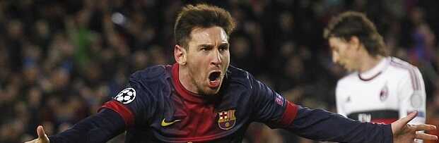 فيديو : برشلونة يثار من الميلان ويعبر لدور الثمانية