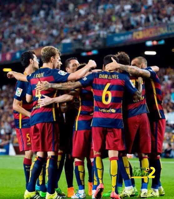 صورة : وصول لاعبي برشلونة لملعب الفونسو بيريز