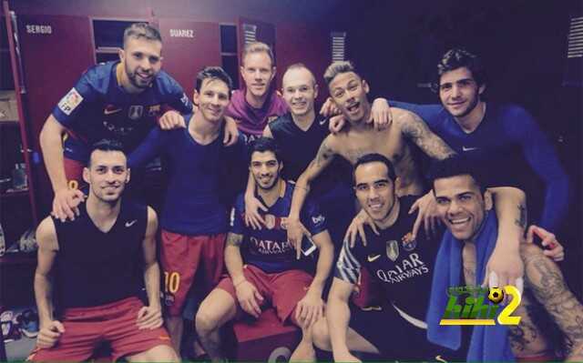 لاعبو برشلونة يحتفلون بالفوز بطريقتهم الخاصة