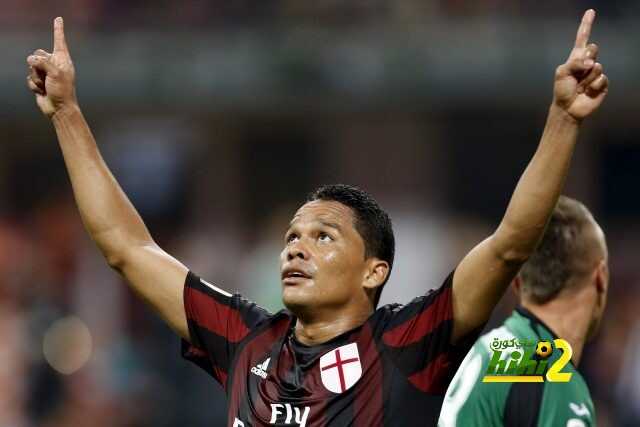 AC Milan's Carlos Bacca celebrates after scoring against Empoli during their Serie A soccer match at San Siro stadium in Milan, August 29, 2015. REUTERS/Giampiero Sposito