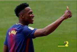 🔴 صورة : ييري مينا في تدريبات برشلونة