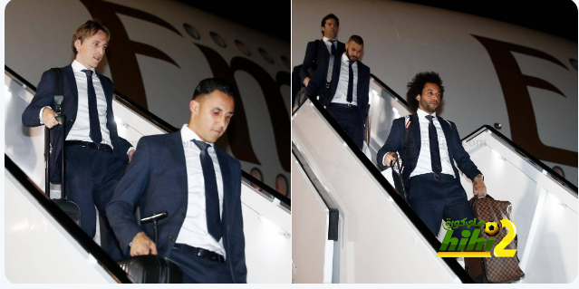 🔴لحظة وصول فريق ريال مدريد الي ابوظبي