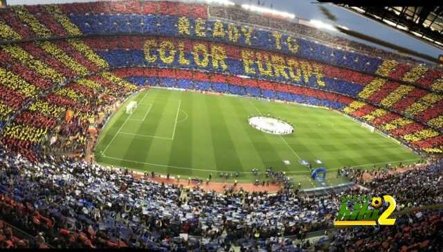 صور : تيفو جمهور برشلونة أمام ليفربول