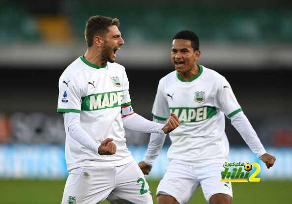 ساسولو يرتقي لصدارة ترتيب الدوري الإيطالي مؤقتاً
