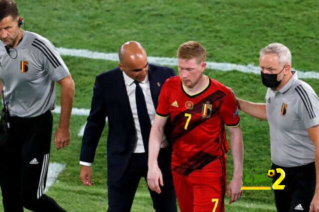 شكوك حول لحاق دي بروين بمواجهة إيطاليا