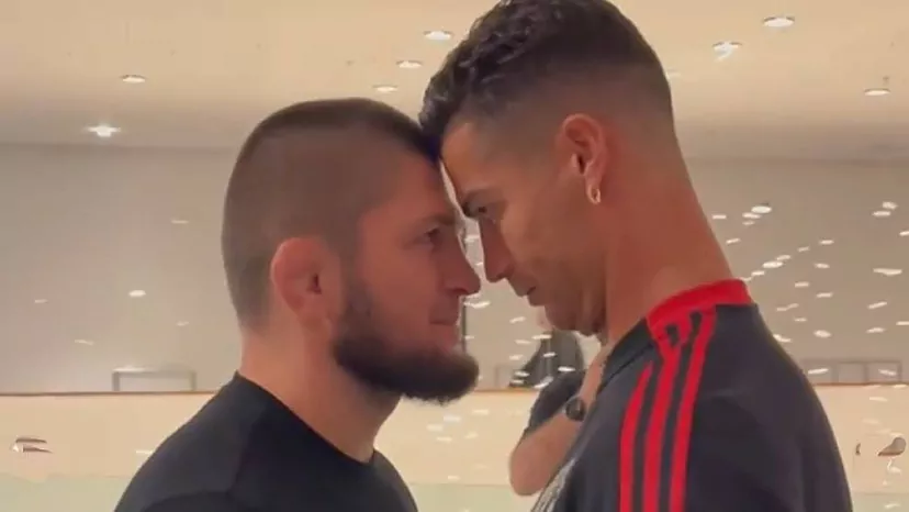 حبيب أسطورة الUFC يبعث برسالة خاصة لرونالدو بعد زيارته في مانشستر!