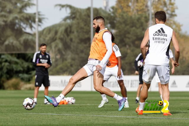 أول ظهور لكريم بنزيما في تدريبات ريال مدريد بعد عودته من الإصابة