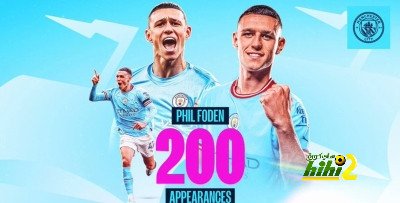حصيلة 200 مباراة لـ فيل فودين مع مانشستر سيتي