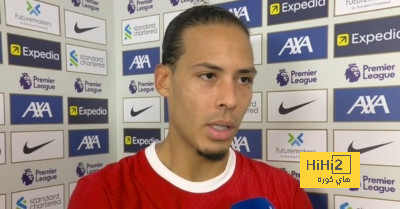 أول تعليق من فان دايك بعد التعادل أمام مانشستر يونايتد