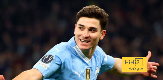 أرقام ألفاريز مع مانشستر سيتي في دوري أبطال أوروبا
