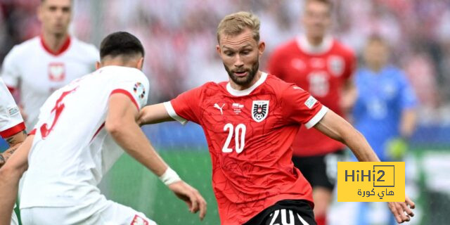 التعادل الإيجابي يحسم الشوط الأول من مباراة بولندا والنمسا في اليورو
