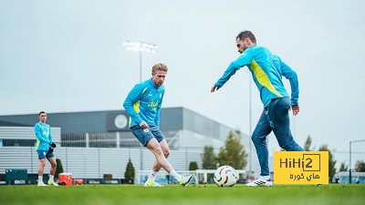 دي بروين يعود إلى تدريبات مانشستر سيتي