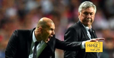 ارقام المفلس انشيلوتي امام برشلونة واتليتكو مدريد مقارنة بـ زيدان