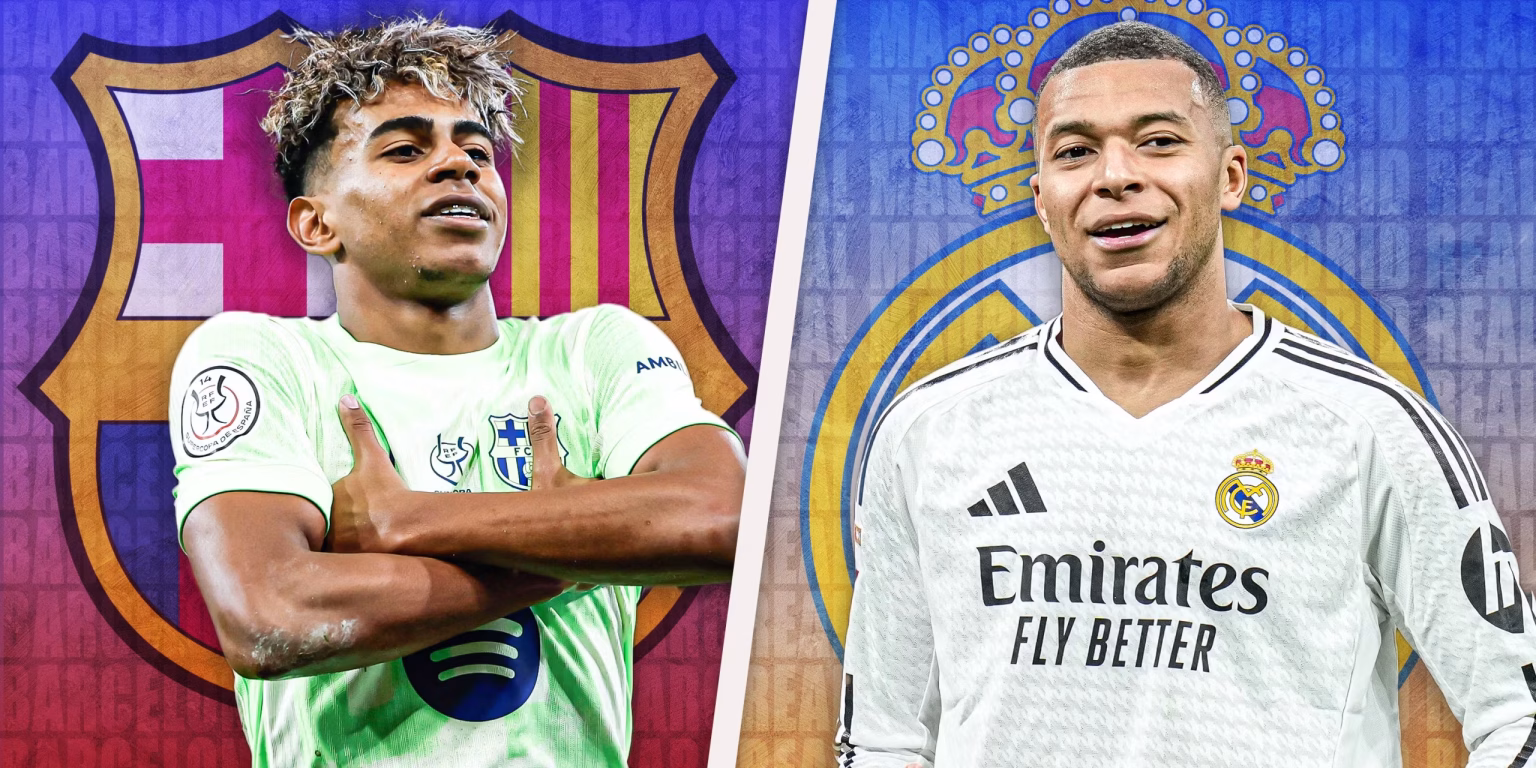 مبابي يتفوق على ثلاثي برشلونة في الليغا