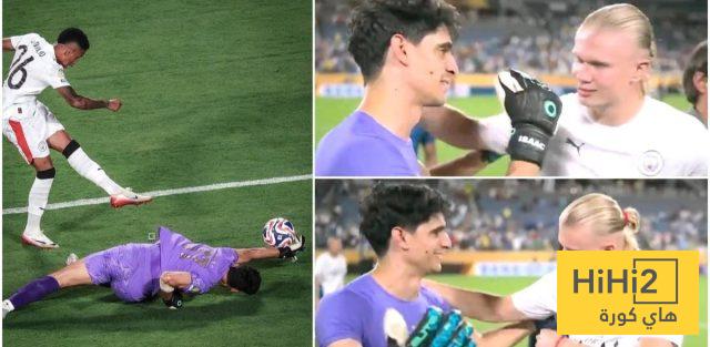 صورة ــ هالاند يوضح حقيقة حديثه مع ياسين بونو