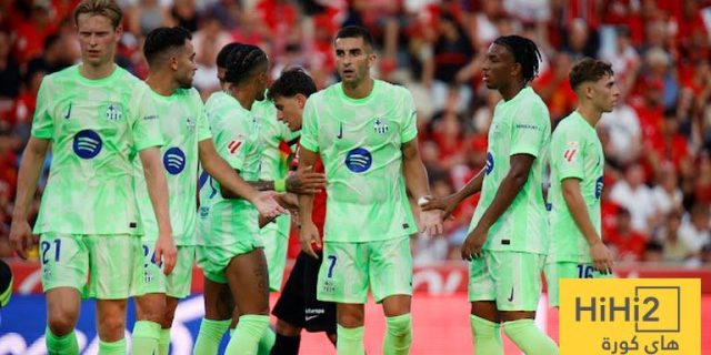 احصائيات الشوط الأول من مباراة برشلونة و مايوركا