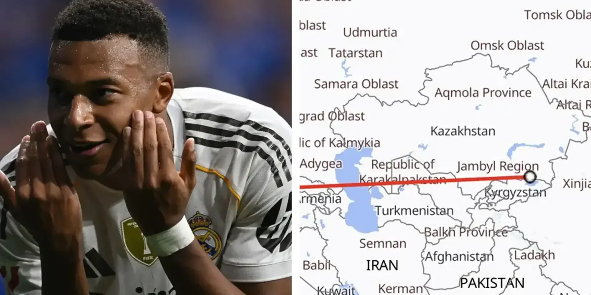 كم من الوقت يستغرقه ريال مدريد في رحلته إلى بطل كازاخستان؟