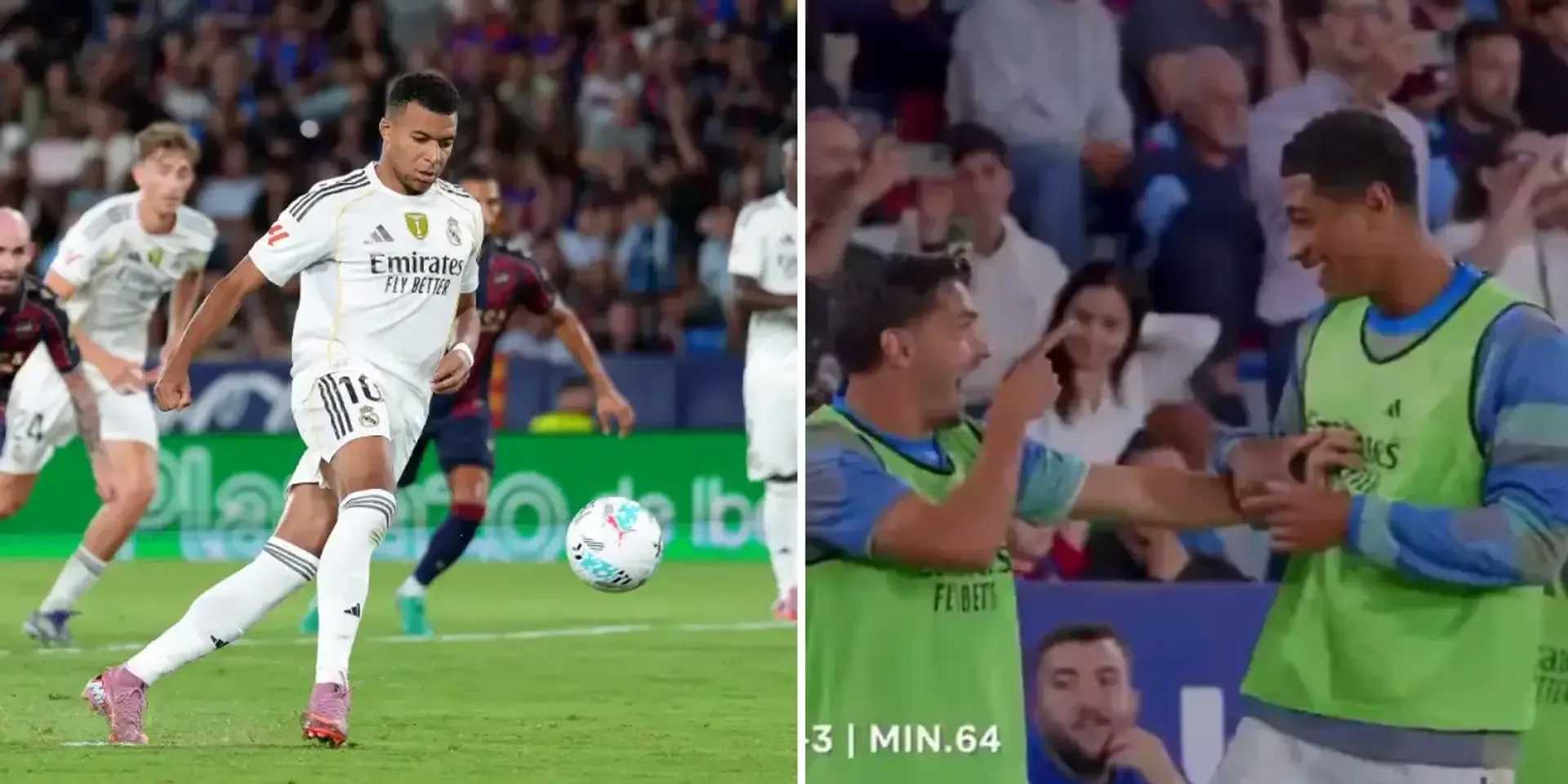 فيديو: رد فعل بيلينغهام ودياز على “بانينكا” مبابي ضد ليفانتي
