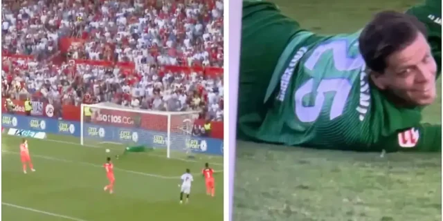 صورة: رد فعل غريب من تشيزني في هدف إشبيلية الثالث