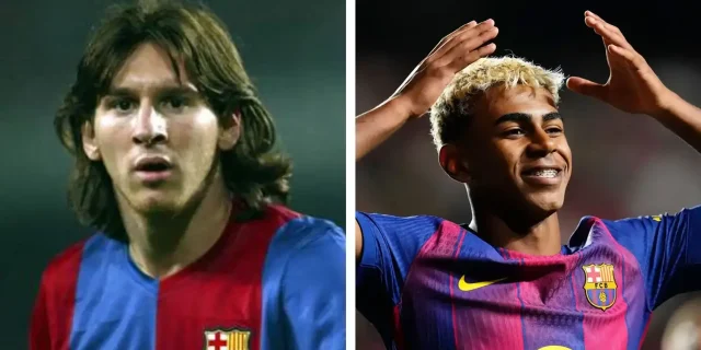 صورة: فارق مذهل بين راتب لامين وما تقاضاه ميسي في عمر الـ18..!