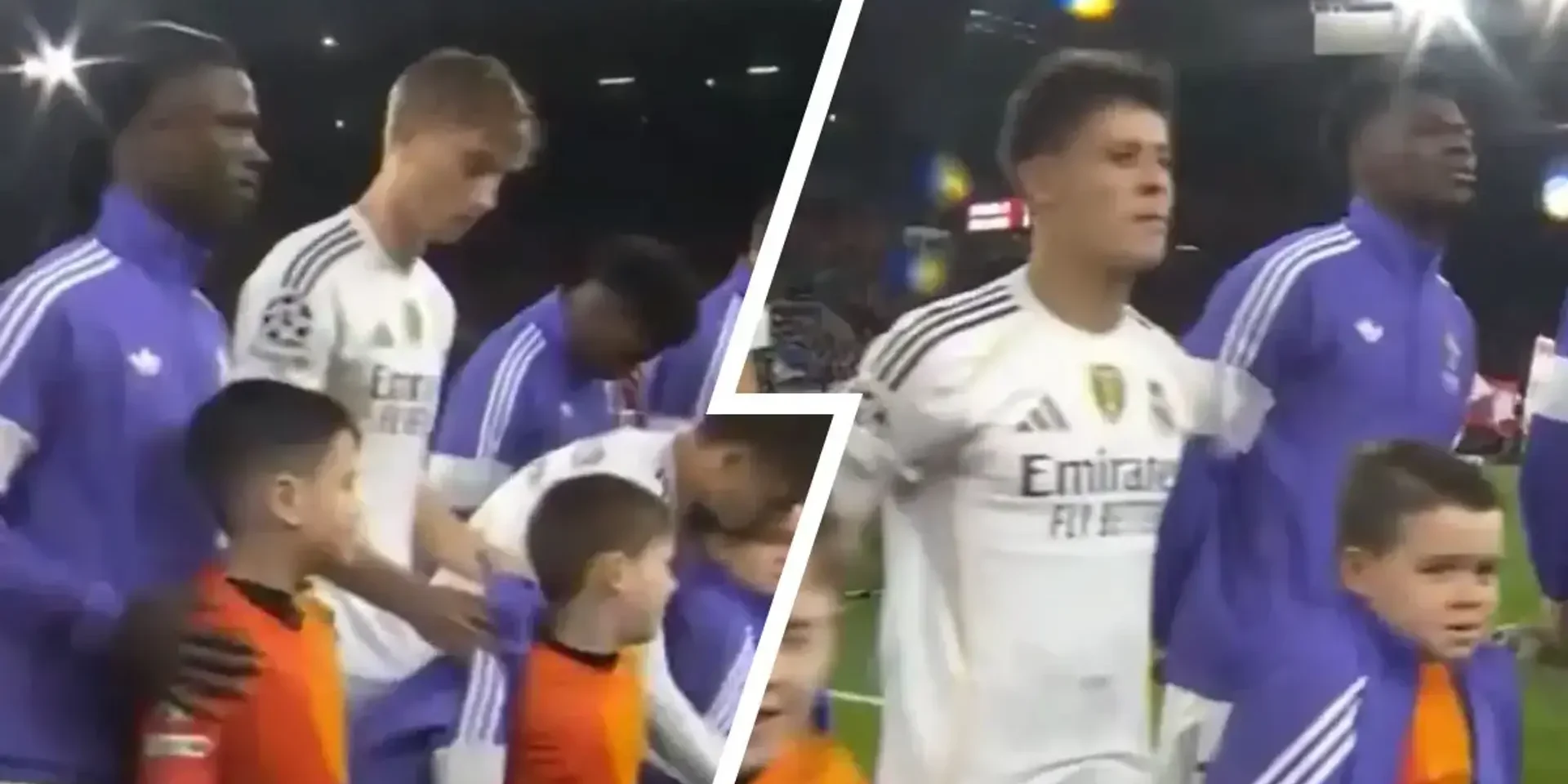 صور: لفتة رائعة من هويسين وغولر مع أطفال ليفربول