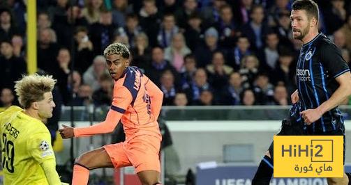 صور.. رد فعل لاعبي برشلونة بعد هدف كلوب بروج الثالث