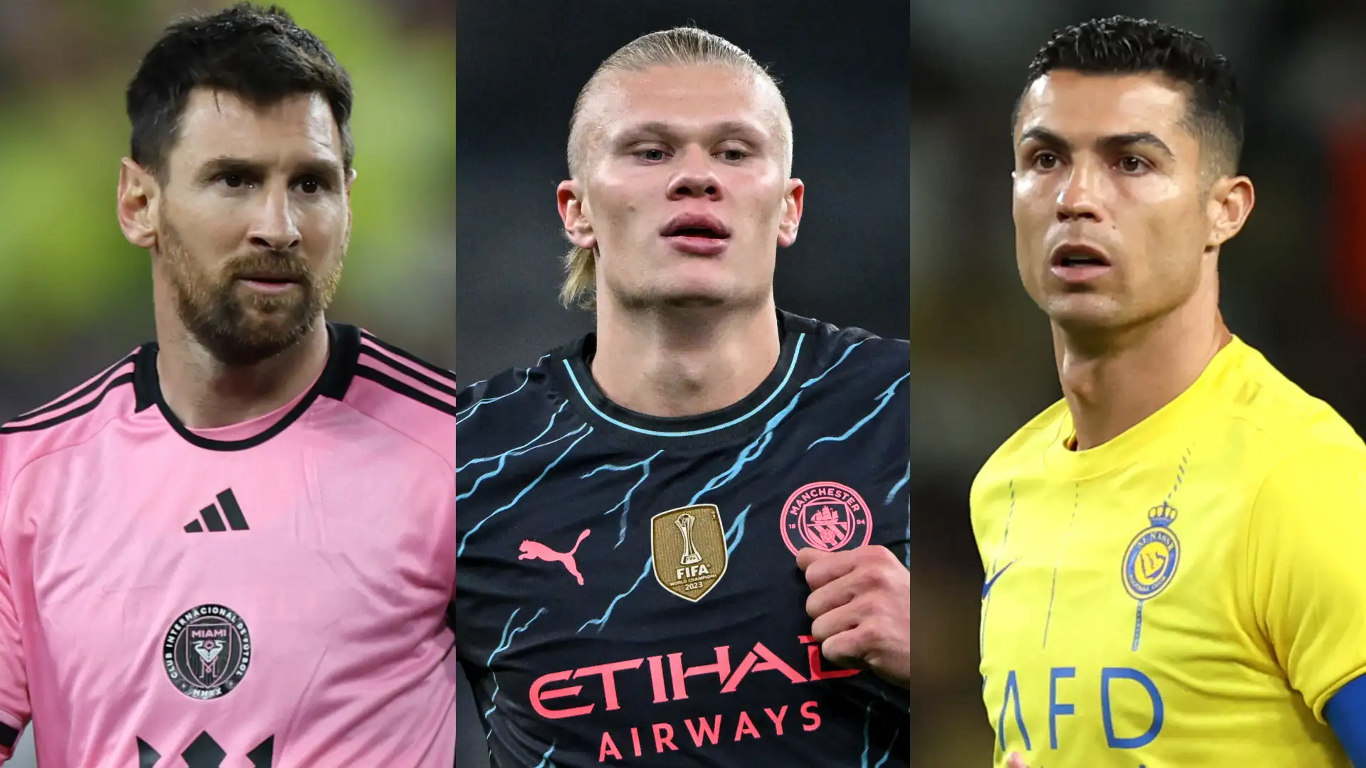 هالاند يرد على مقارنته بميسي ورونالدو