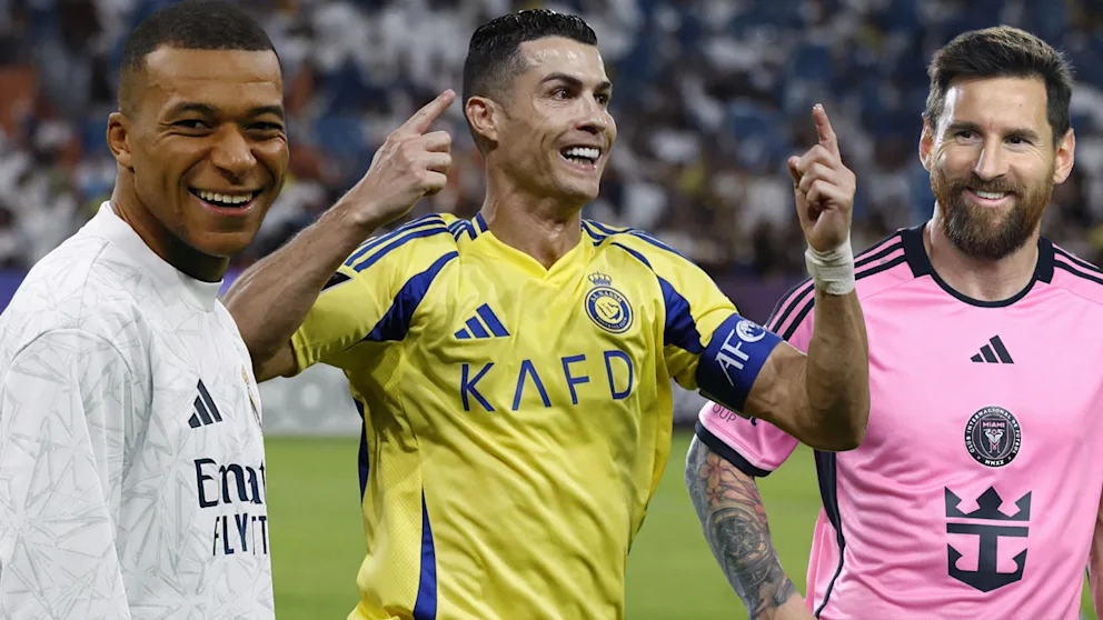 مبابي يتفوق على رونالدو وميسي