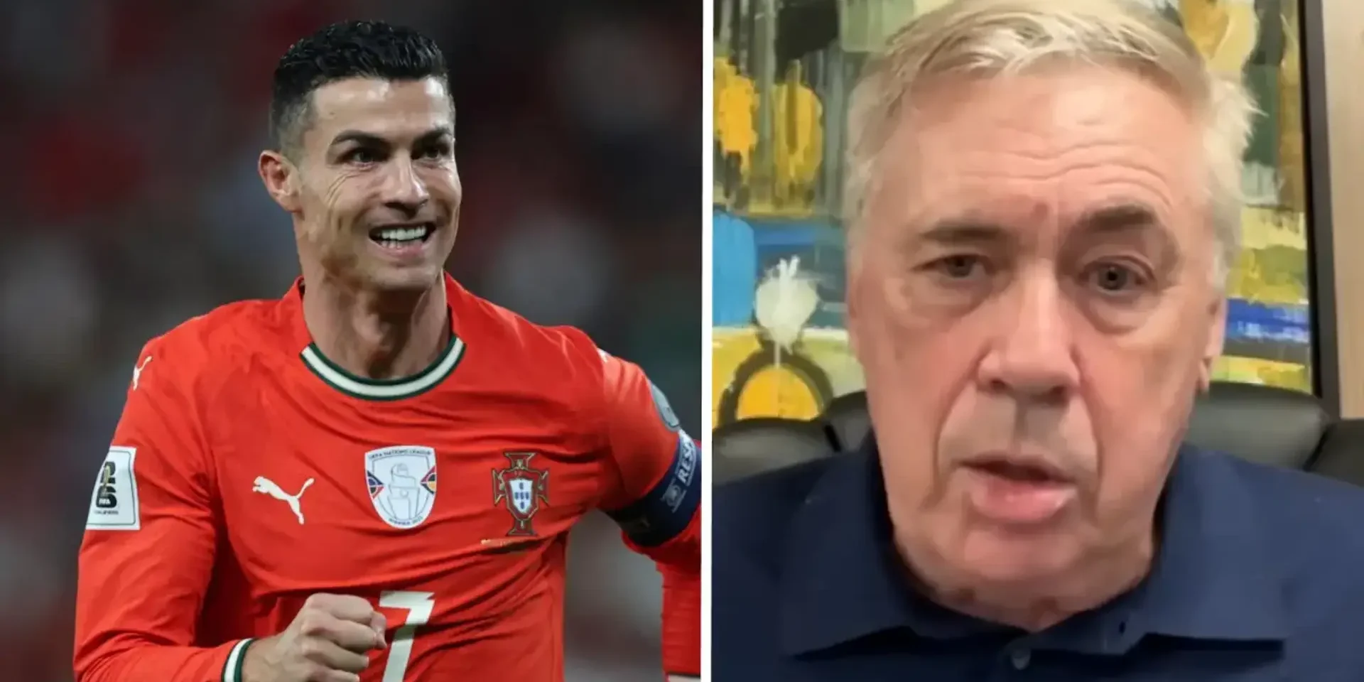 تعليق أنشيلوتي على اقتراب رونالدو من الهدف 1000